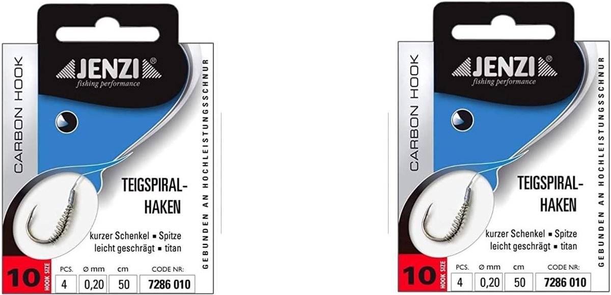 Dough hooks trouthaken set 8 stuks - haakmaat 10 - inclusief gratis stickers - ideaal voor het vissen - SnelShoppen