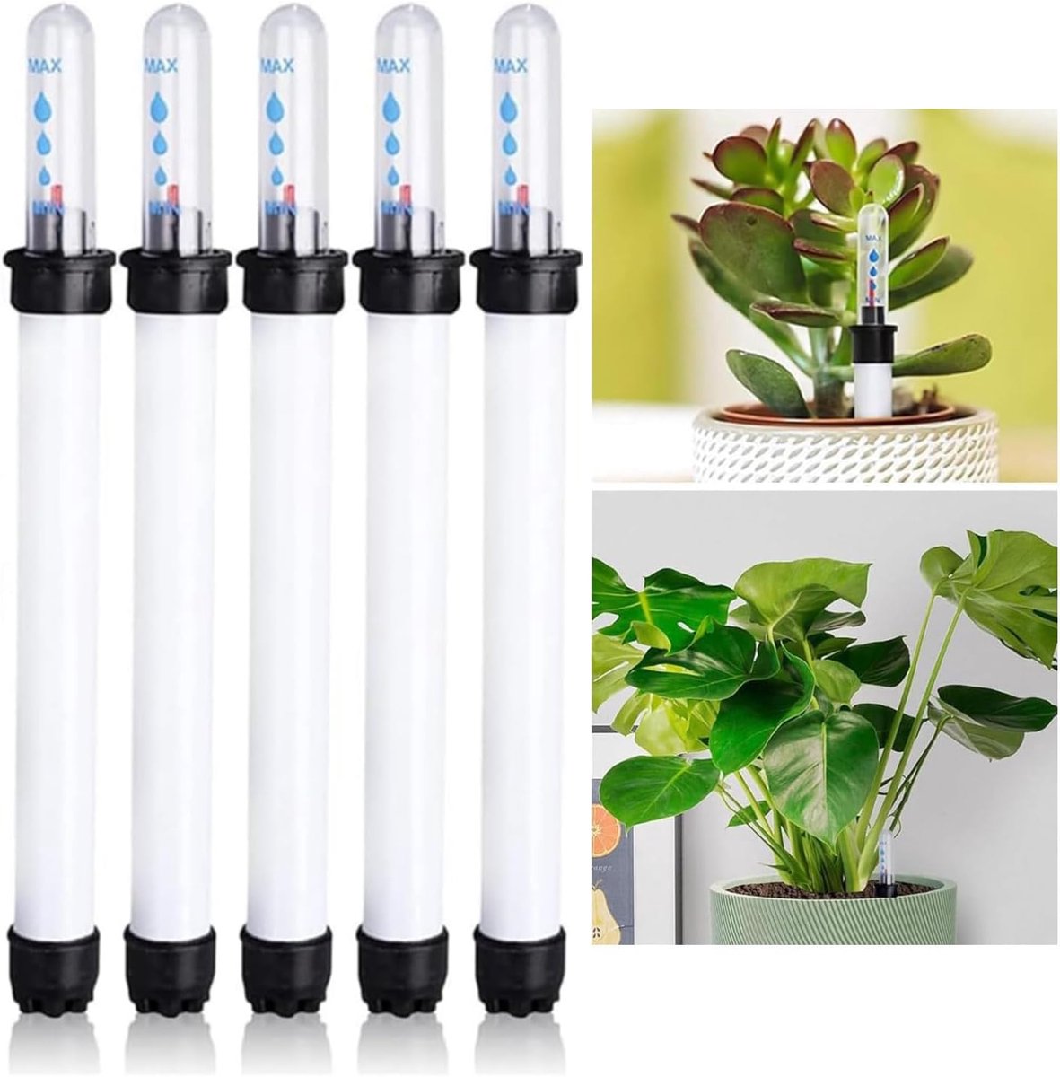 Plant waterindicator 20cm - kunststof - zichtbaar waterniveau - voorkomt uitdroging - SnelShoppen