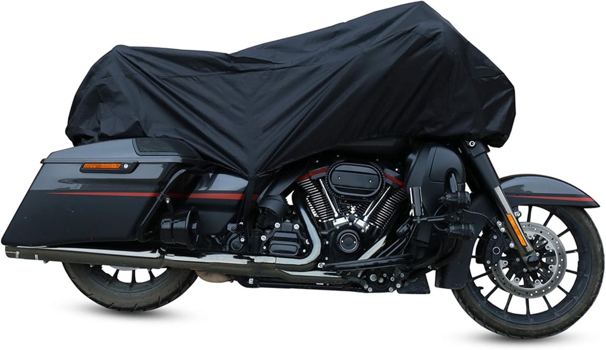 Motorfiets halfcover XL - zwart waterproof - regen, stof, UV bescherming - eenvoudig op te vouwen - SnelShoppen