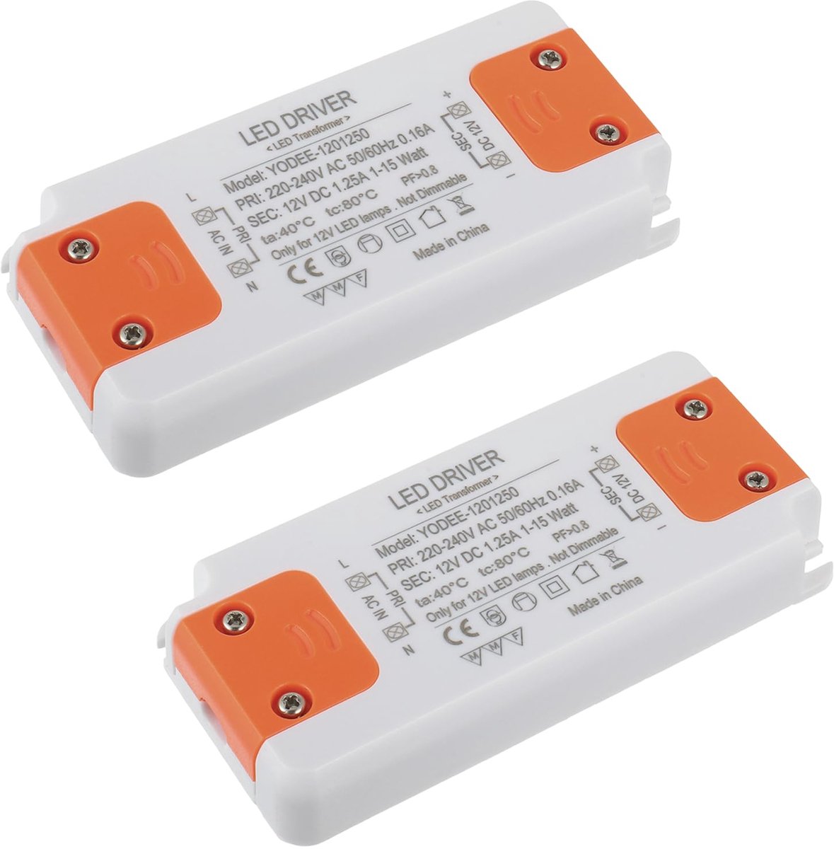 LED transformer 12V 15W - laagspanningsadapter - geruisloos - eenvoudig te installeren - ShopVlot