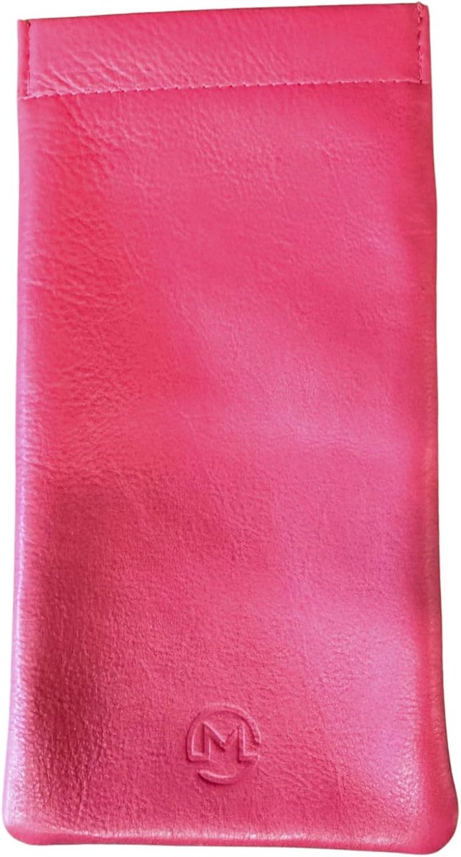 Bril etui breed 17,5 × 9 cm - echt leer - zachte beschermcase - veilig en stijlvol - ShopVlot