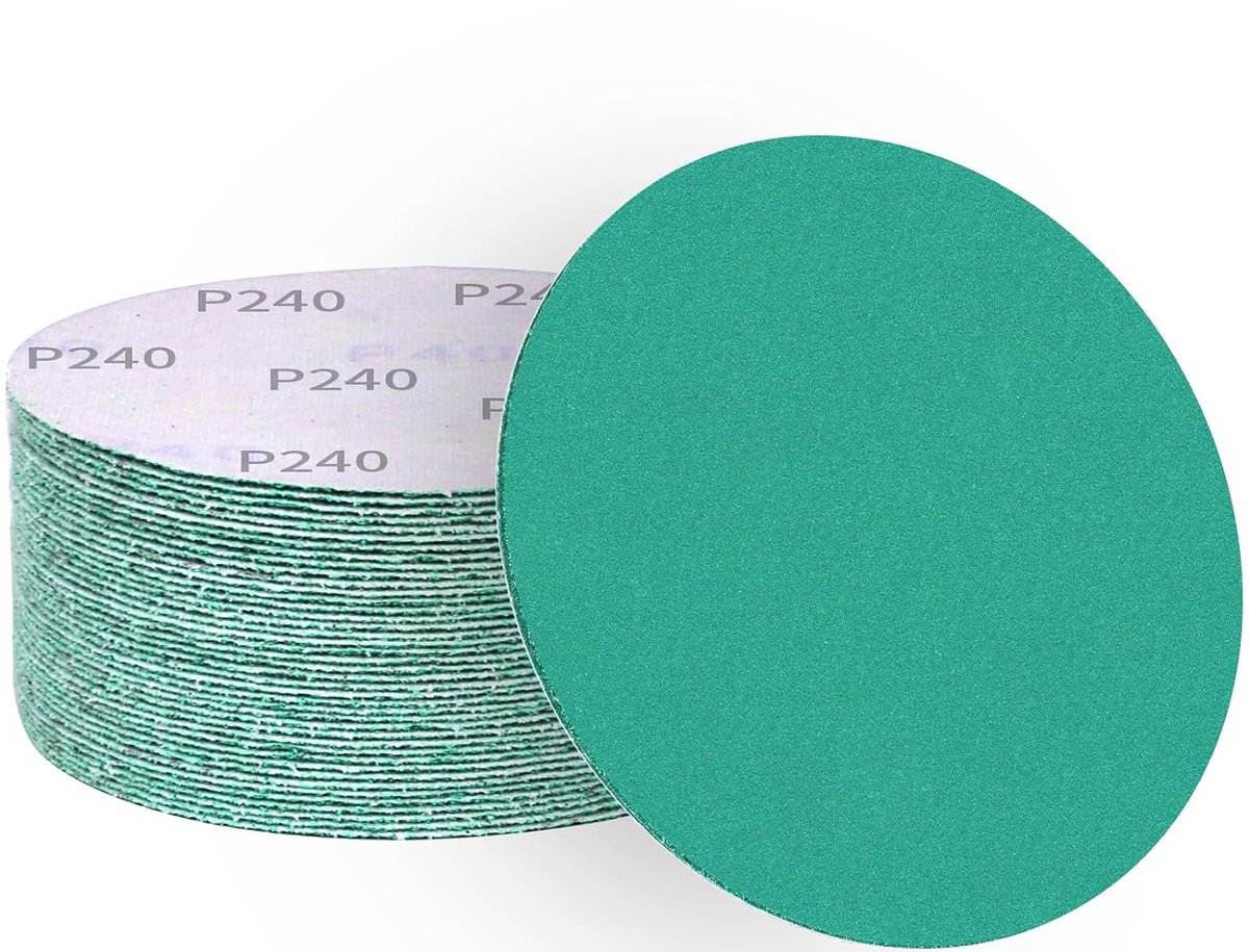 Schuurpapier 150mm 50st 240 Grit - Velcro - Waterdicht en duurzaam - Perfect voor fijnschuren - ShopVlot