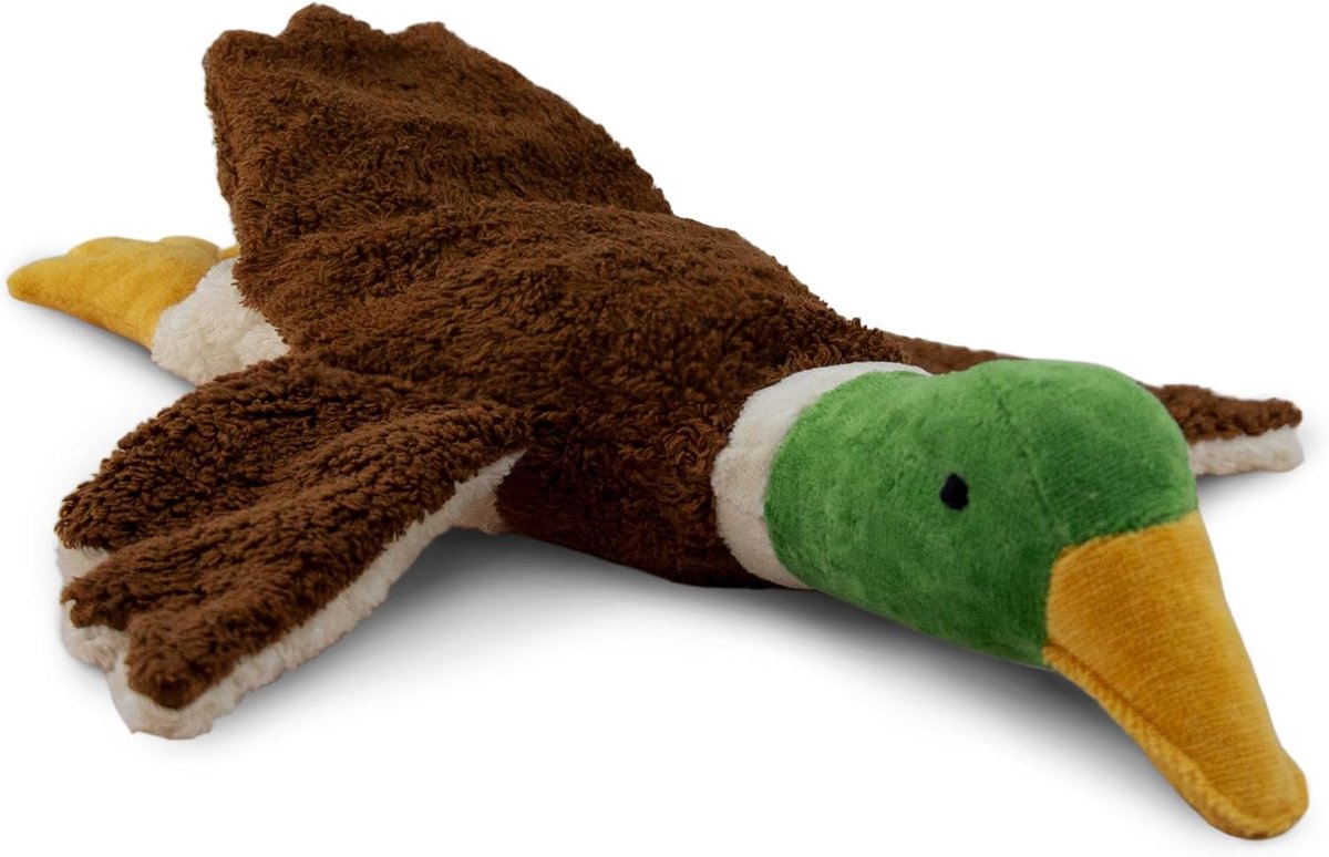Pluche Erpel Kussen - Klein - GOTS gecertificeerd - Warmte- en koudefunctie - ShopVlot