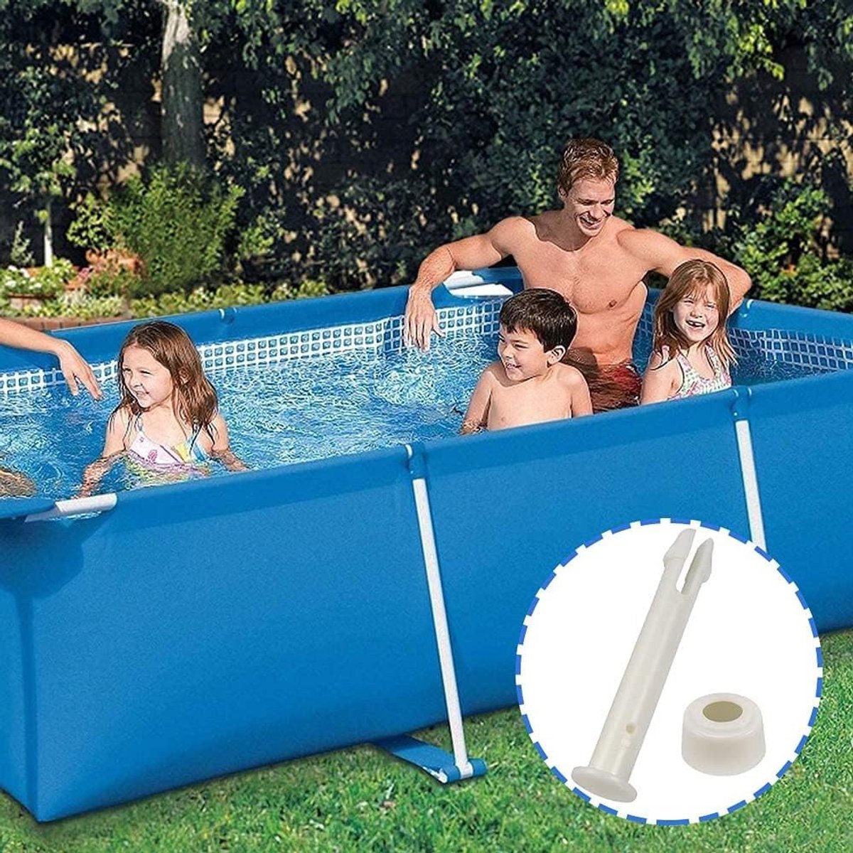 Plastic zwembad verbindingstiften 20-pack - vervangingsonderdelen - geschikt voor Intex 13'-24' frame zwembaden - ShopVlot