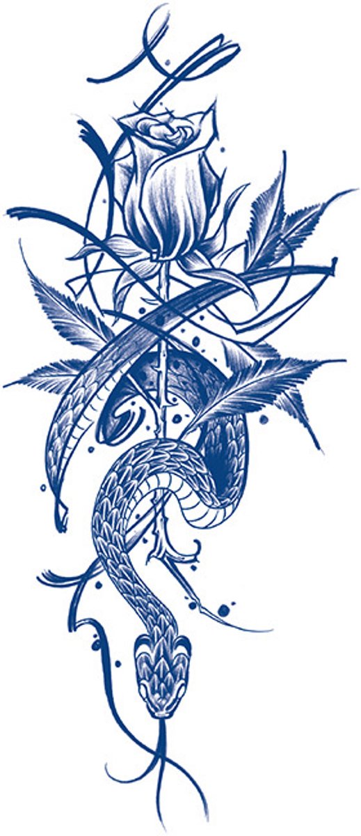 Tijdelijke tattoo Serpent Thorn 2 weken
