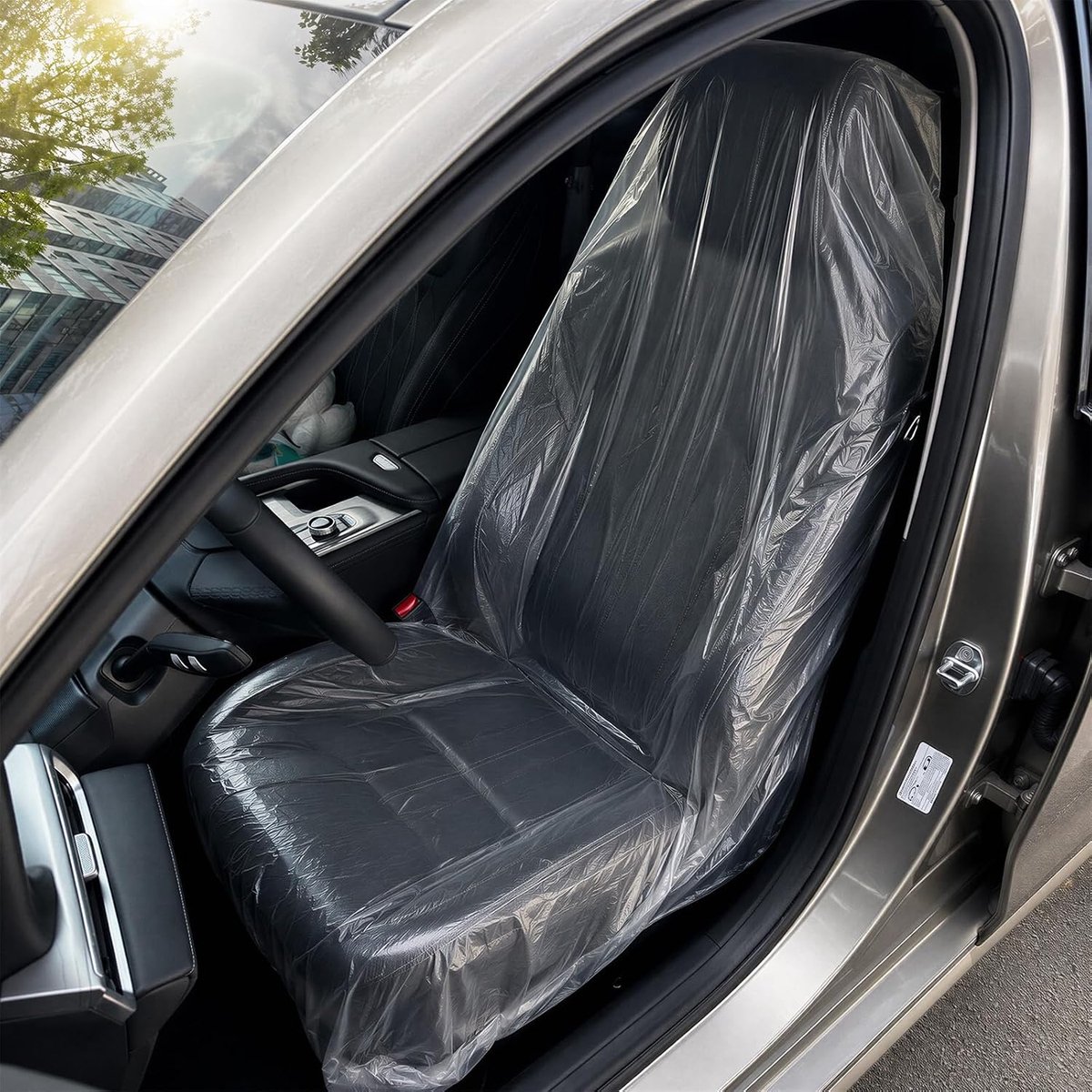 Wegwerpstoelhoezen voor autostoelen 100 stuks - Beschermend materiaal - Voor eenvoudig gebruik en hygiëne - ShopVlot