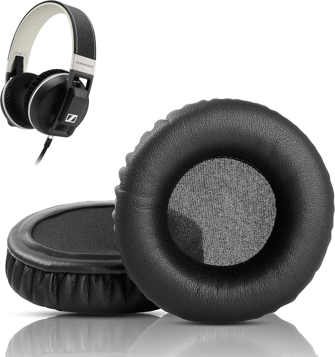 Vervangende Oorkussens voor Sennheiser Urbanite XL - Zacht Kunstleer/Geheugenschuim - Comfortabel en Geluiddempend - ShopVlot