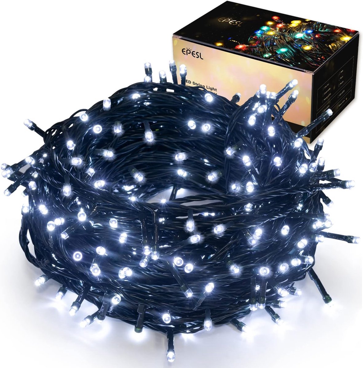 Fairy lights 320 LEDs 35m - cool wit - waterproof - perfect voor kerst en buitengebruik - ShopVlot
