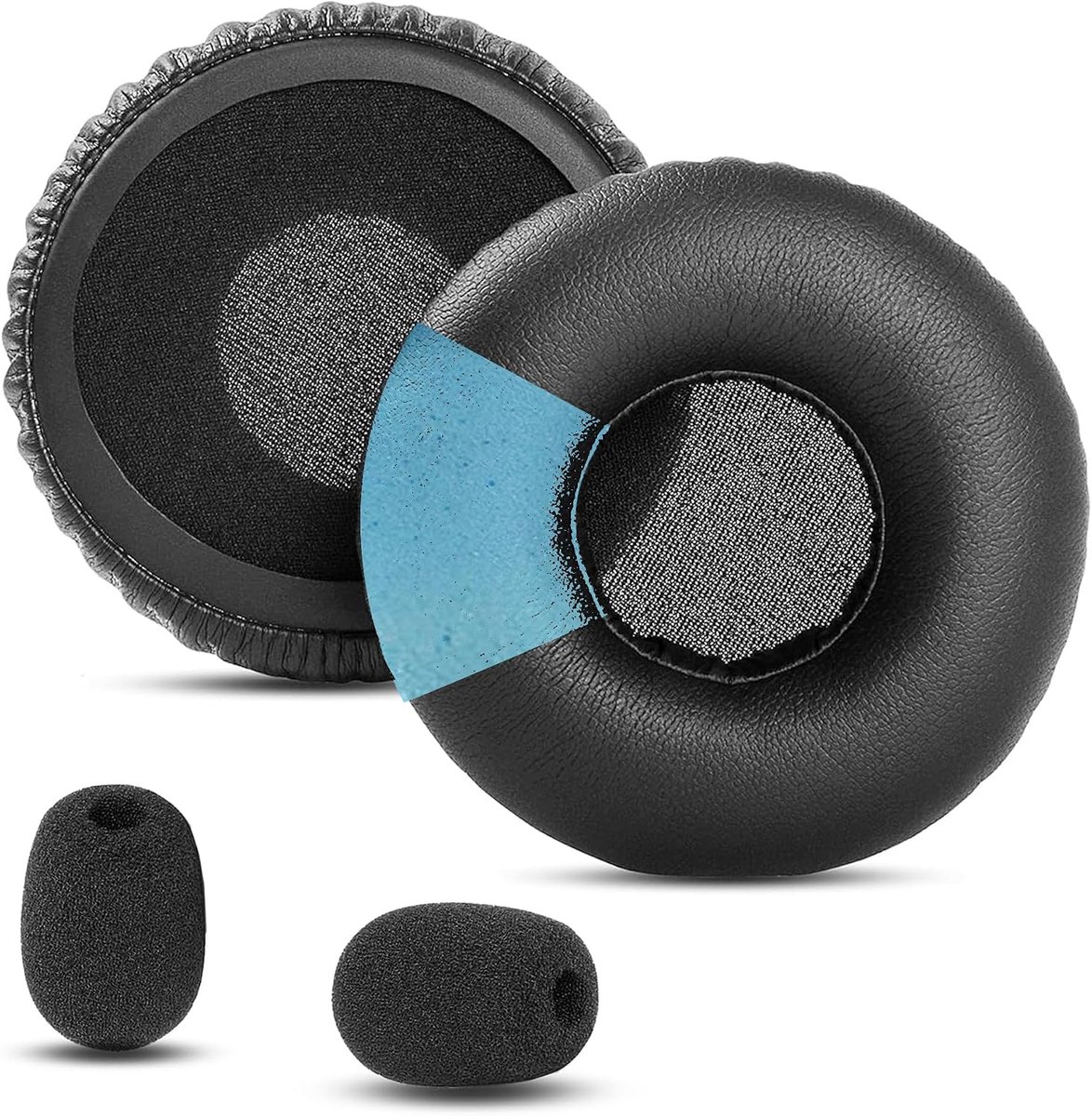 Oorkussens vervanging - zacht kunstleer/memory foam - optimale comfort/noise reduction - Jabra PRO 9400 compatible - ShopVlot