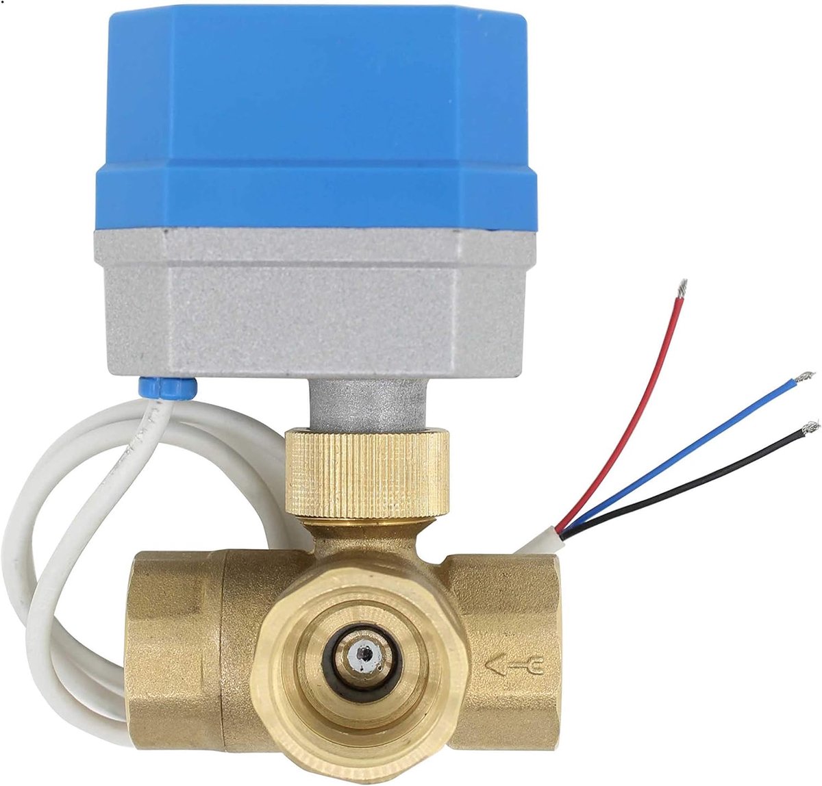 Elektrische Kogelklep 3-Weg 1 Inch - Actuator DC 12V - Voor Solar Toepassingen - Eenvoudige installatie - ShopVlot