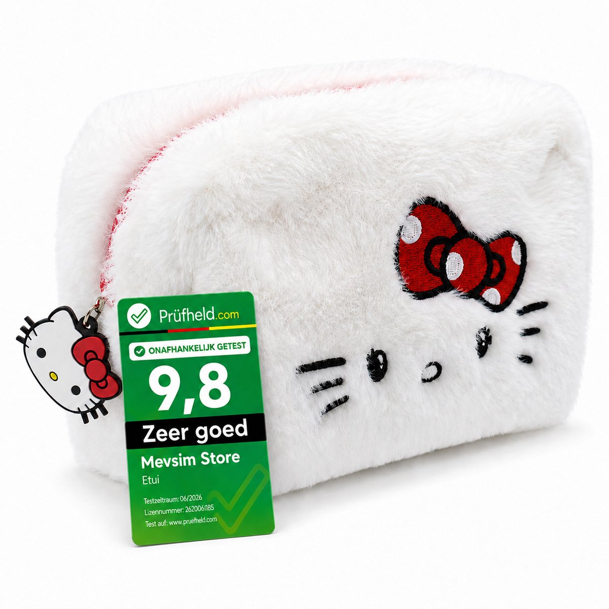 Hello Kitty - Toilettas Voor Vrouwen - Make Up Tasje - Etui - Back to School - 17x9,5cm