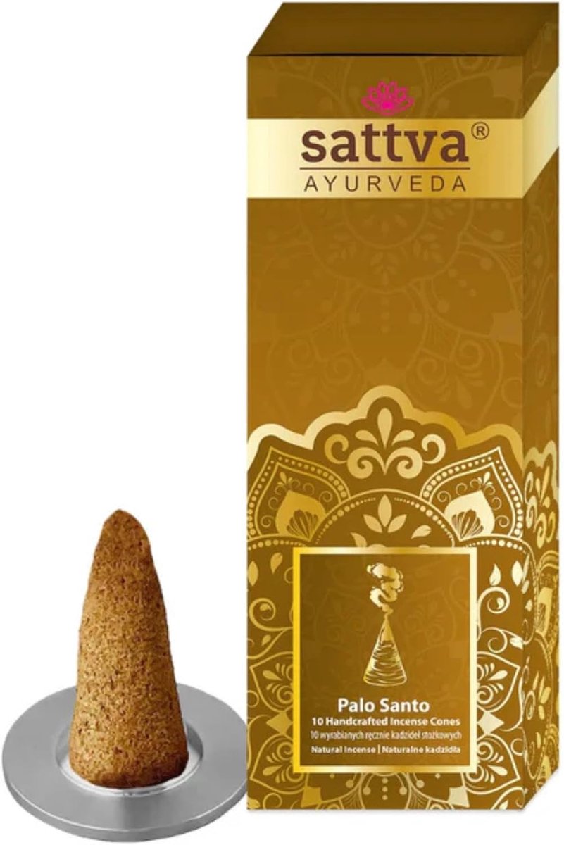Wierookkegels Palo Santo - Premium set van 10 kegels - Natuurlijke houtgeur - Voor ontspanning - ShopVlot
