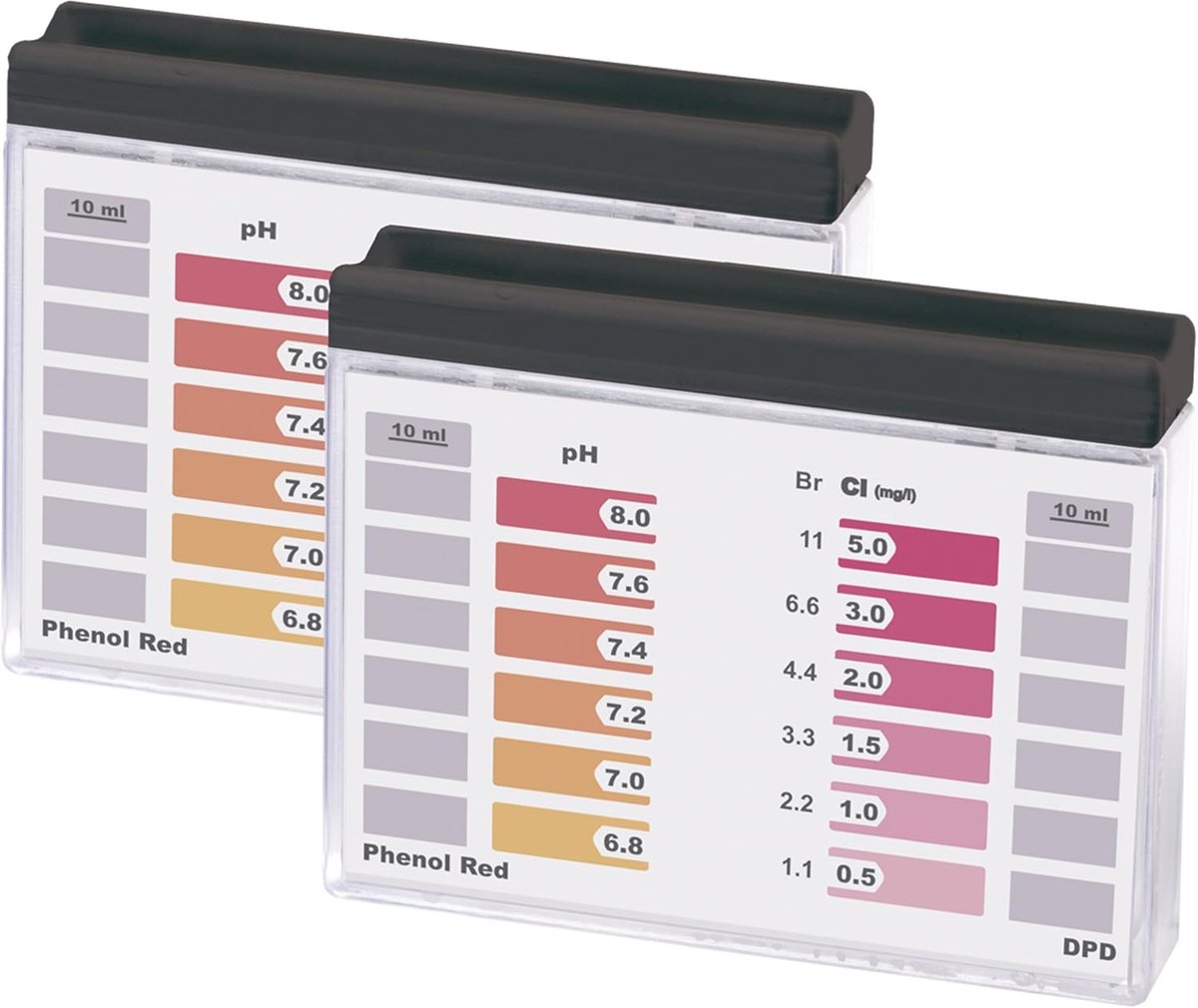 Pooltester mini - chloor bromine/pH - snel testresultaat - gebruiksvriendelijke instructies - ShopVlot