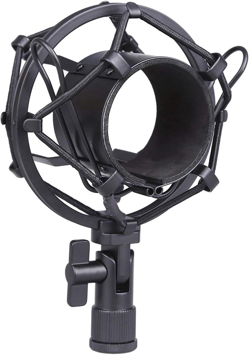 Microfoonhouder 50 mm - Metaal - Verstelbaar - Geschikt voor condensatormicrofoons - ShopVlot