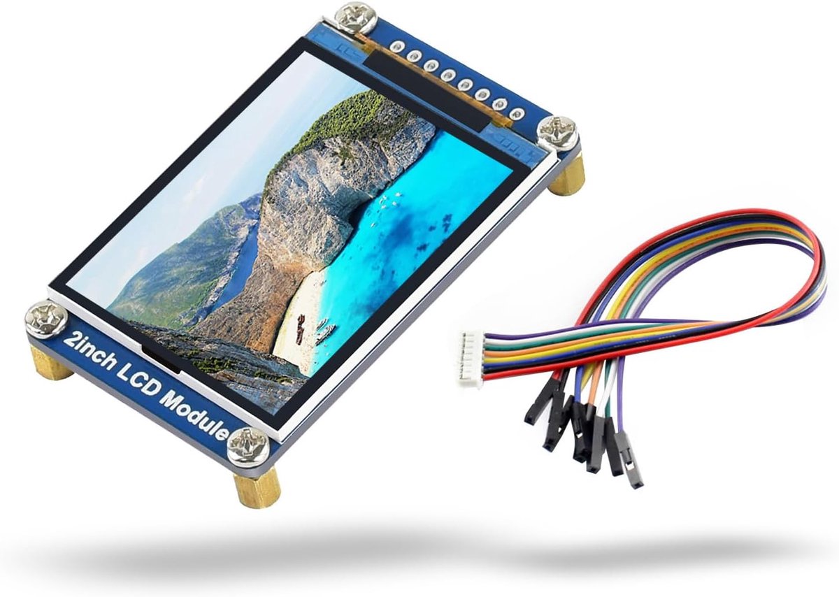 LCD Display Module 2-Inch - 262K Kleuren - 240x320 RGB Resolutie - Ideaal voor Raspberry Pi - ShopVlot