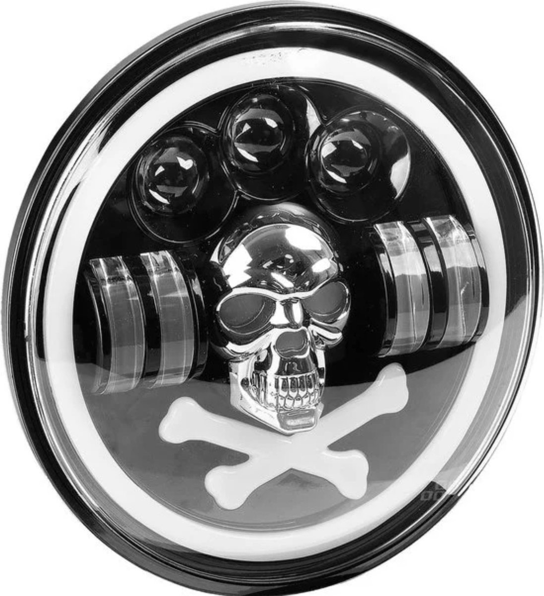 AMiO Auto LED-werklamp SKULL schedel extra decoratief 12V 24V AMIO-03695