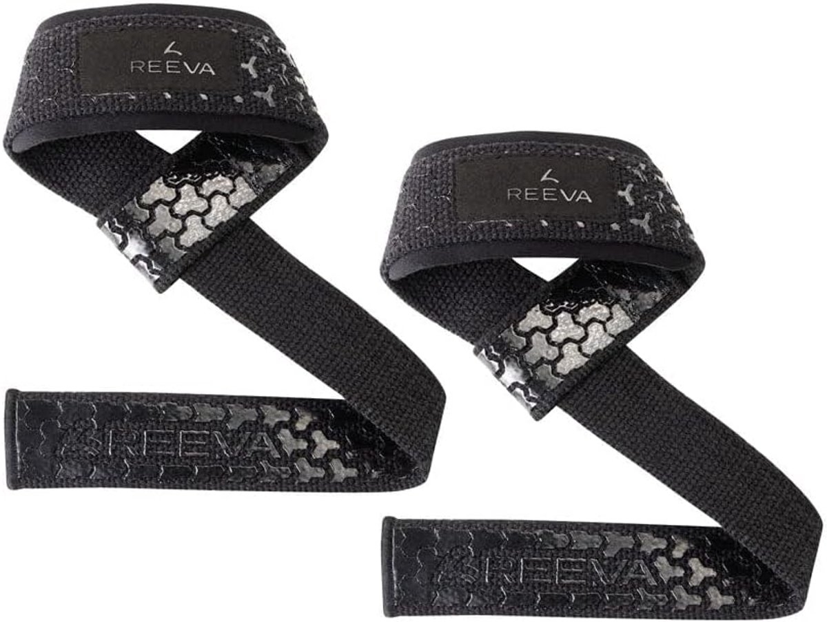 Lifting straps voor gewichtheffen - silicone handvat - geschikt voor mannen en vrouwen - betere ondersteuning - ShopVlot