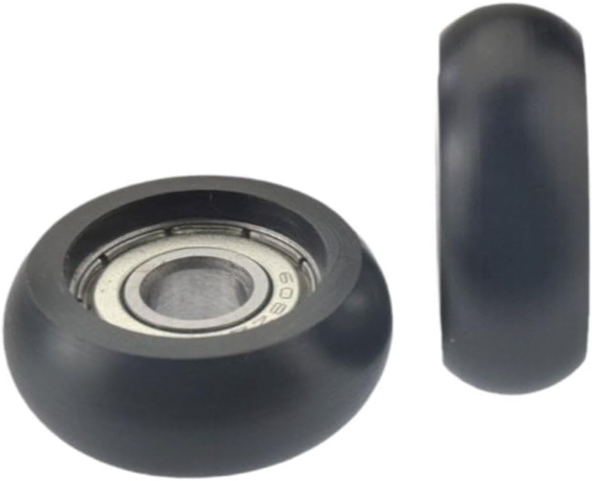 Roeimachine rolwielen 32 mm - kunststof stalen geleiderschijven - glad en geluidsarm - ShopVlot