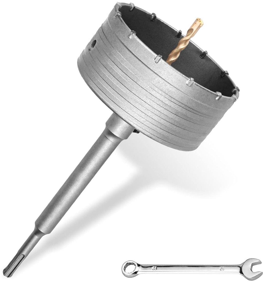 Boorkroon 110 mm - SDS Plus set - M22 draadadapter 220 mm - voor beton en natuursteen - ShopVlot