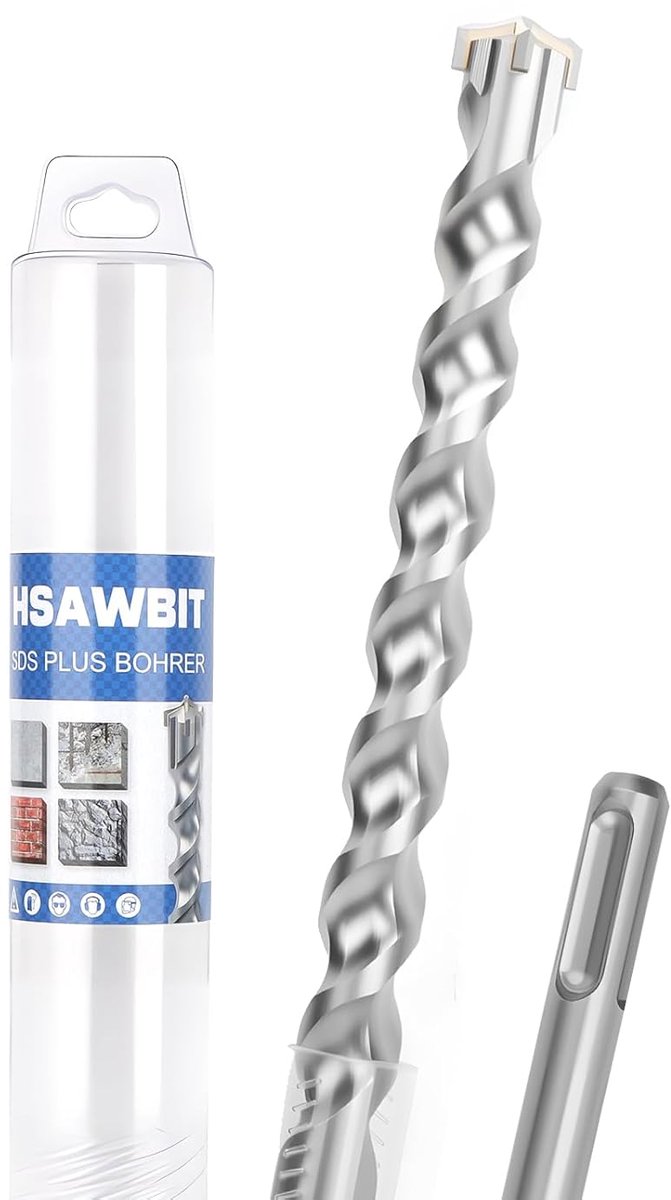 SDS Plus Boor 30 mm - 500 mm Lengte - 4 Snijkanten - Ideaal voor Gewapend Beton - ShopVlot