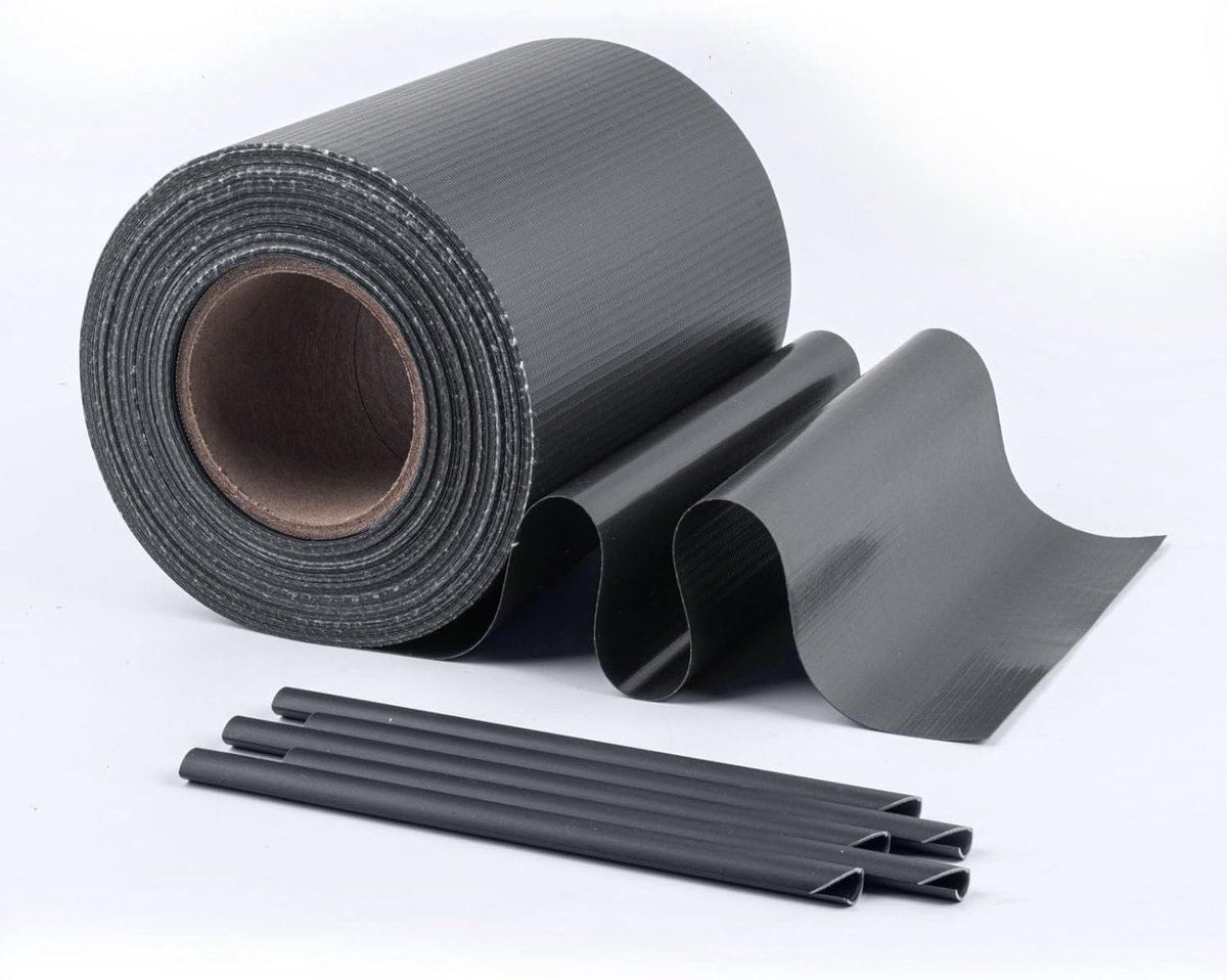 Privacy scherm 35 m x 19 cm - 450 g/m² PVC - anthraciet - voor optimale privacy in tuin en balkon - ShopVlot