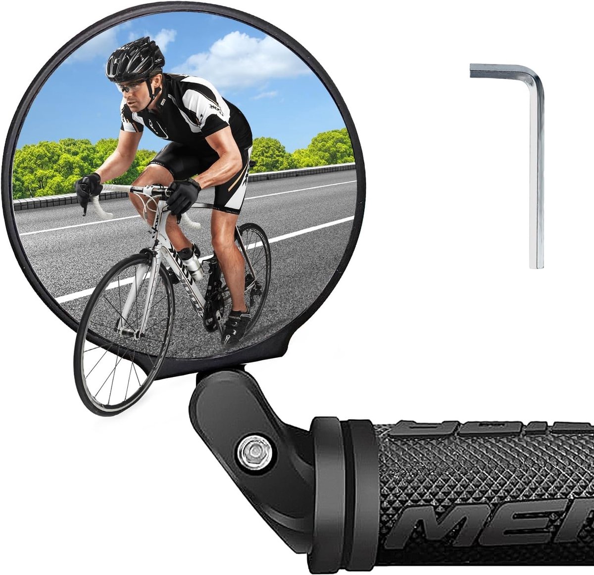 Fietsspiegel 360° Rotatable - Verstelbare Achteruitkijkspiegel - Breed gezichtsveld - Veilig fietsen - ShopVlot