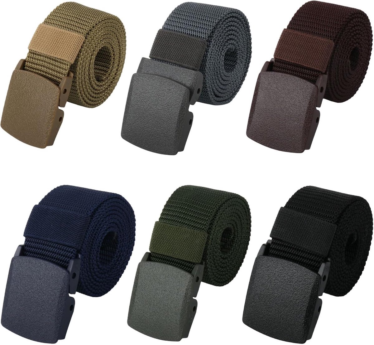 Herenriem zonder gesp 120 cm - verstelbare werkriem - unisex - ideaal voor werk en casual gebruik - ShopVlot
