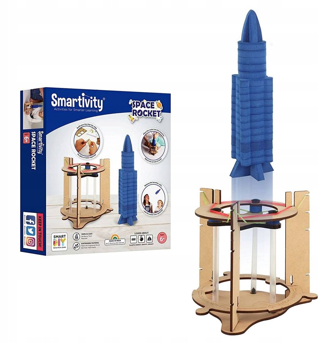 Smartivity Houten 3D Raket Puzzel - Educatief STEM Speelgoed