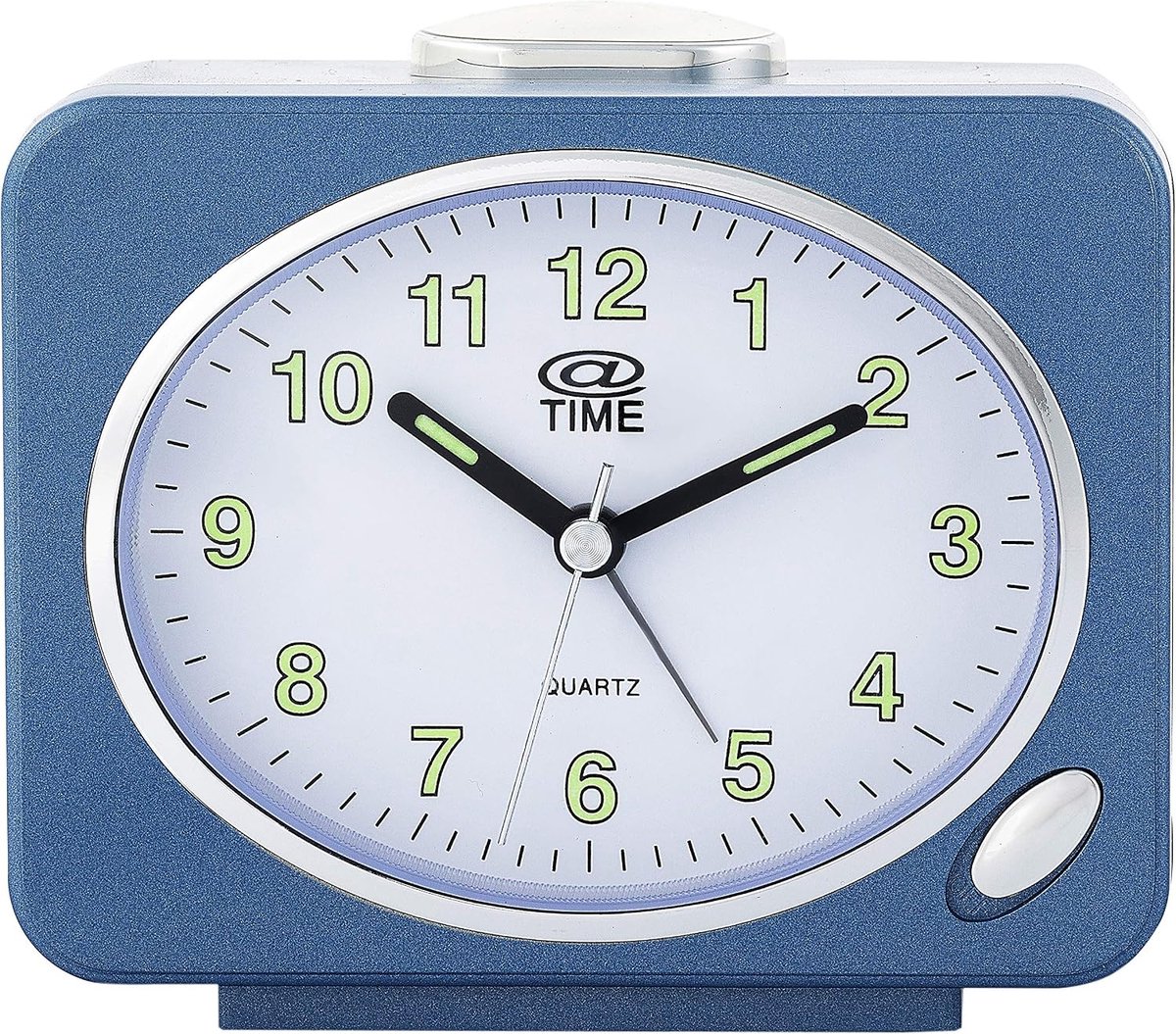 Wekker analoog - blauw plastic - modern design - perfect voor een stijlvolle slaapkamer - ShopVlot