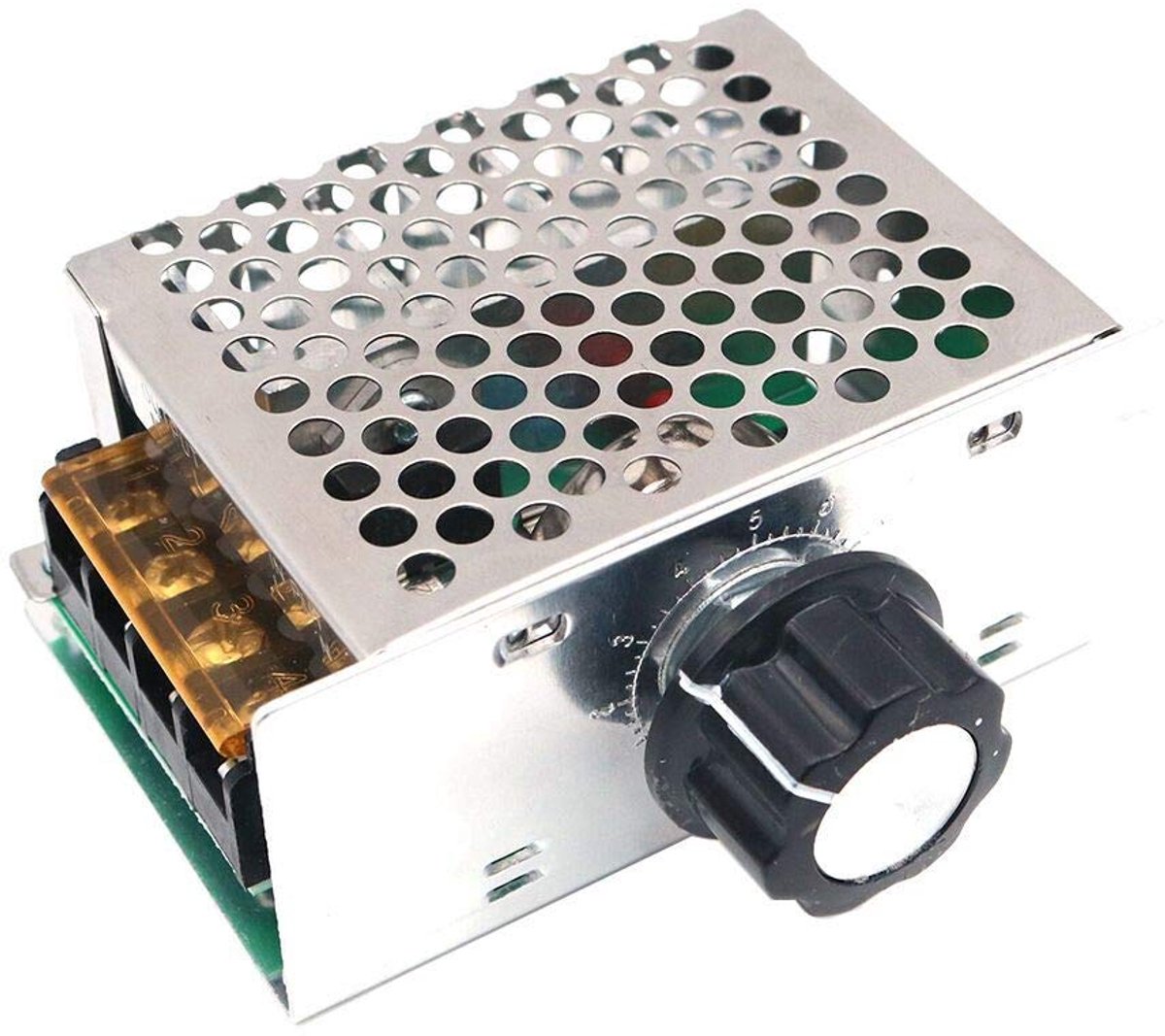 Thijox - 4000W High Power SCR Elektronische Spanningsregelaar Dimmer Thermostaat Toerentalregelaar voor Keuken, Tuin, Camping en Feest