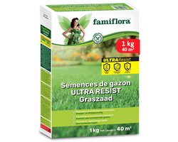 Famiflora graszaad 1kg tot 40m² - Ultra Resist - alleskunner - Snel herstellend gazon zodat kale plekken snel verdwijnen en het gras gelijkmatig blijft