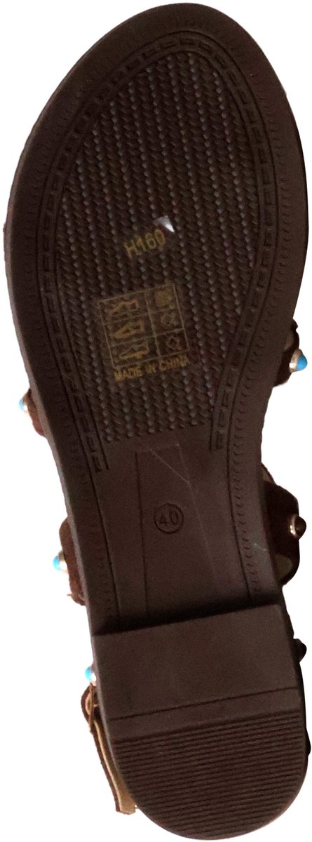 Platte sandalen met bandjes, Parijs