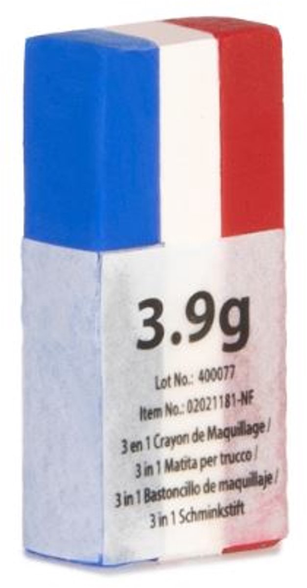 Schmink Nederlandse vlag - Schminkstiften - Vlaggetjes - Krijt - EK/WK - Koningsdag - Face paint sticks - Nederland - Holland - Rood wit blauw - Jonyx