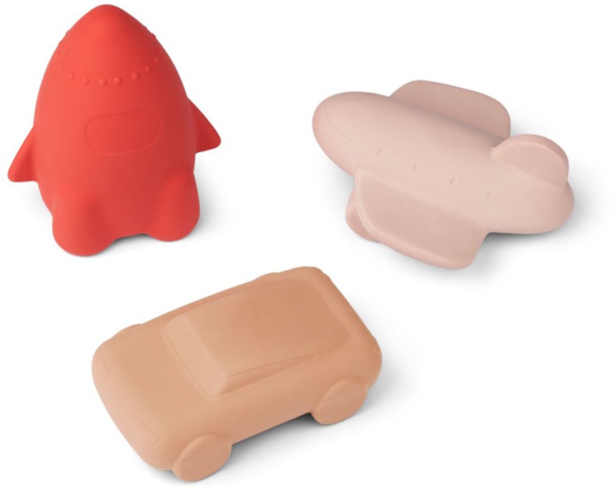 Liewood Badspeeltjes Voertuigen Jacob - Rose Multi Mix (3 stuks)