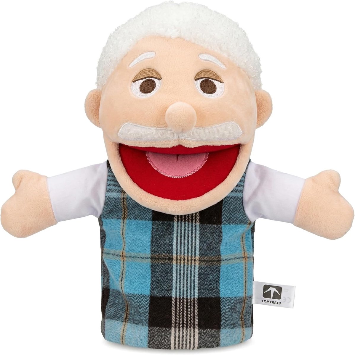 Thijox - Familie Handpoppen voor Kinderen, Inclusief Opa, Oma, Vader, Moeder, Dochter en Zoon met Beweegbare Monden, Perfect voor Verhalen en Onderwij