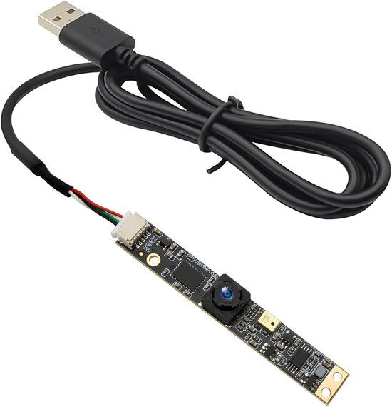 Thijox - 8MP USB Camera Module met Microfoon Groothoek Vaste Focus 4K Lightburn Webcam Board voor Laser Graveur, Beveiliging PC/Raspberry Pi