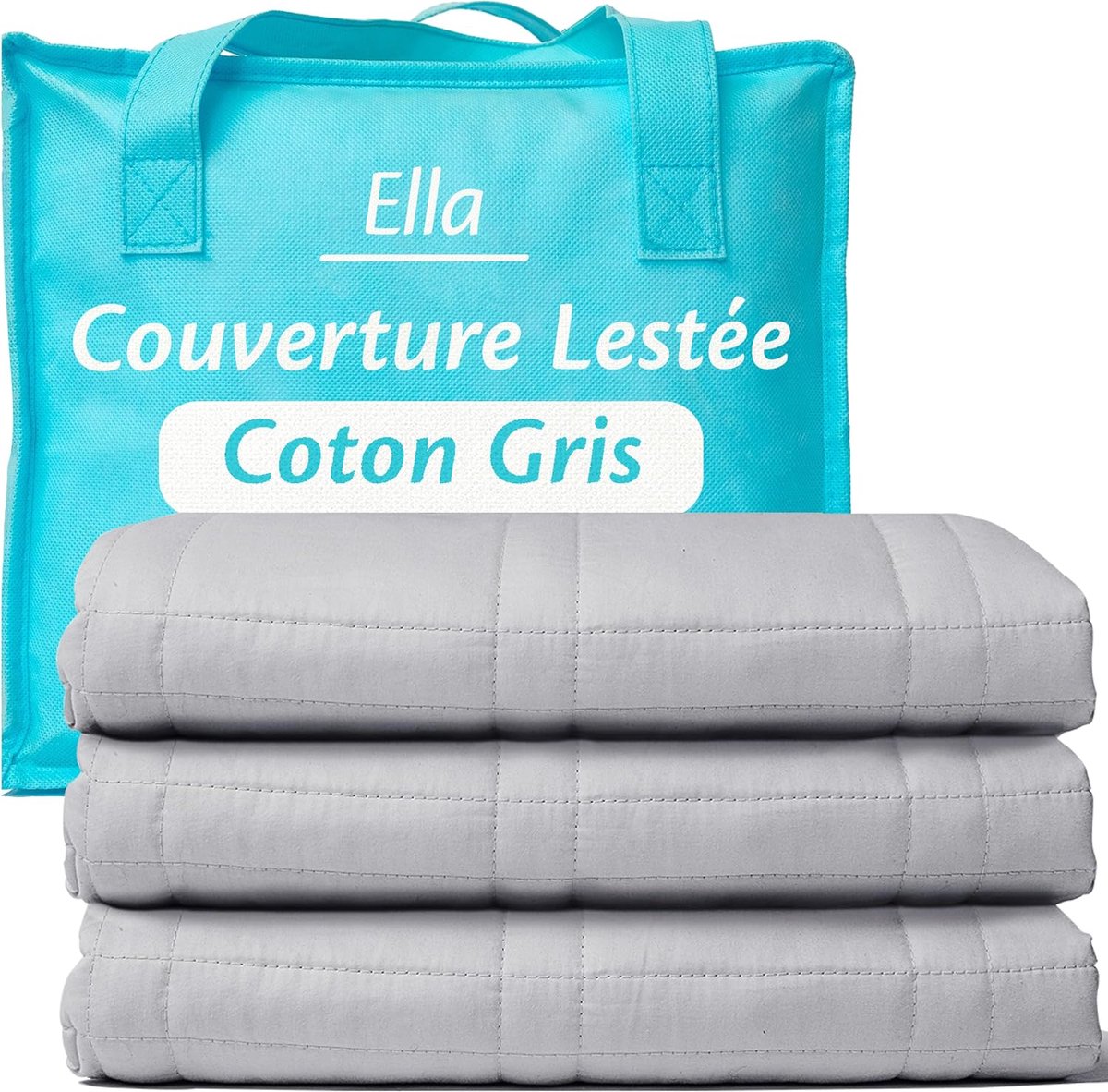 Thijox - Ella Gewichtsdeken voor Kinderen, 4,5 kg, 100 x 170 cm, Hypoallergene Therapiedeken voor Stressvermindering en Angst, Zachte Katoenen Buitenl