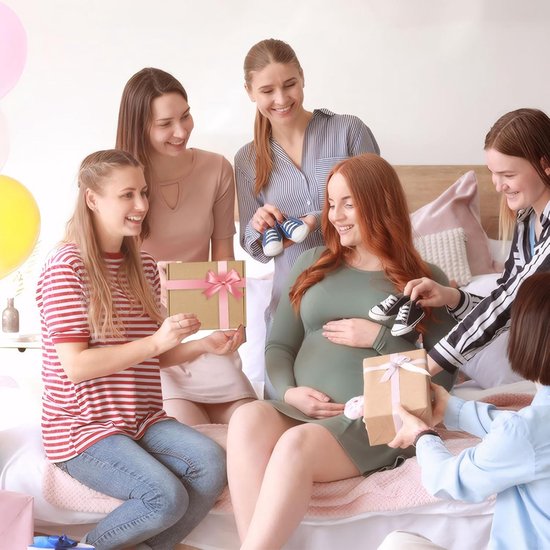 SnelShoppen - Gepersonaliseerd Knuffeldoekje voor Baby's, Slabbetje, Mijlpaalkaarten, Roze, Perfect Cadeau voor Pasgeborenen, Schattig en Zacht, Meisj van Snelshoppen — afbeelding 5