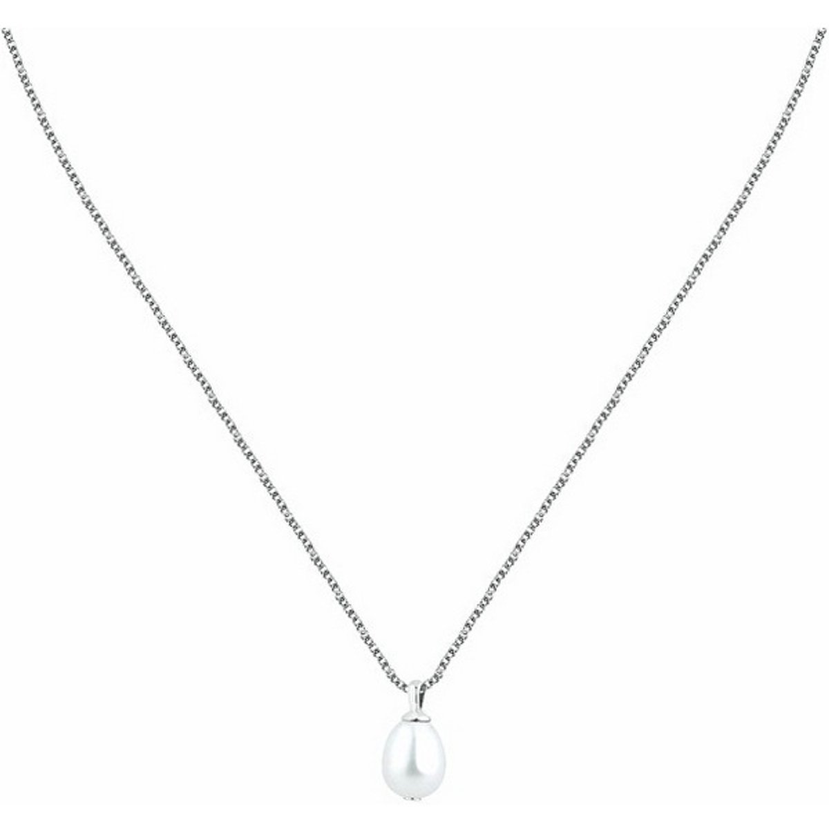 MORELLATO PERLA SXU41 ZILVEREN KETTING MET PAREL 1 STUK