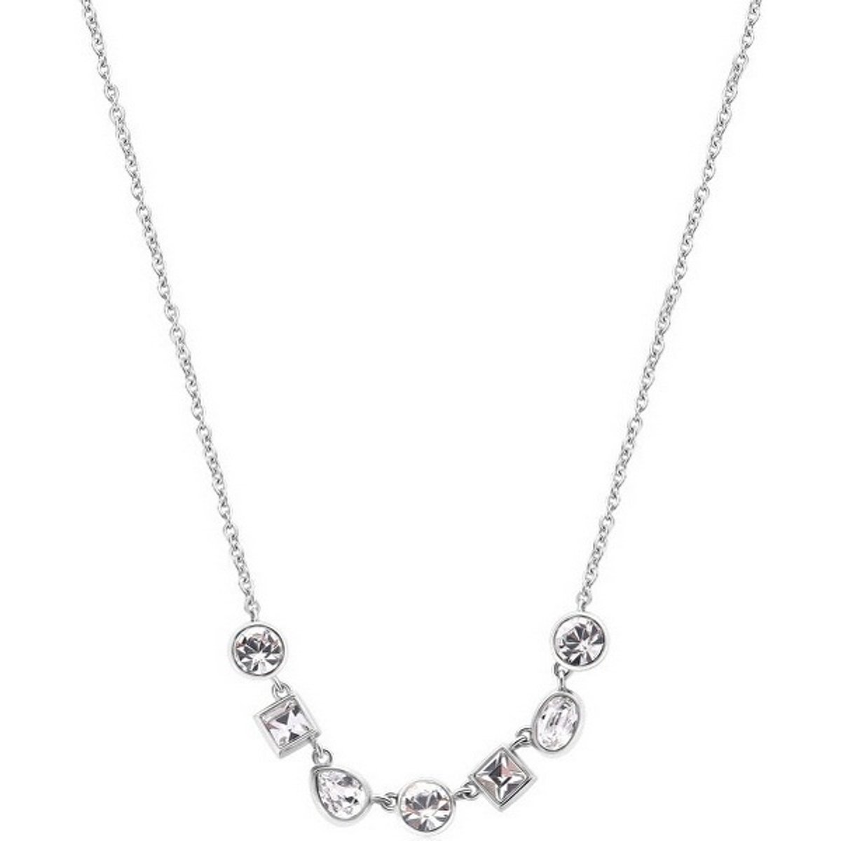 BROSWAY SYMPHONIA BYM161 STAINLESS STEEL KETTING MET KRISTALLEN 1 STUK