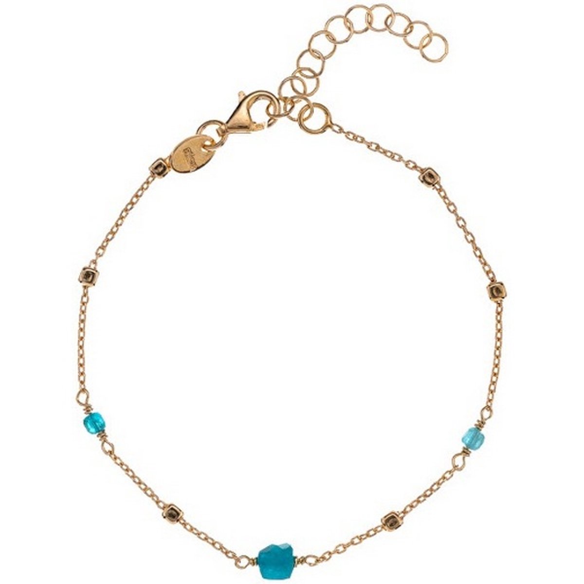 ALISIA AL4099 GOLD-PLATED ARMBAND MET APATIET KRALEN 1 STUK