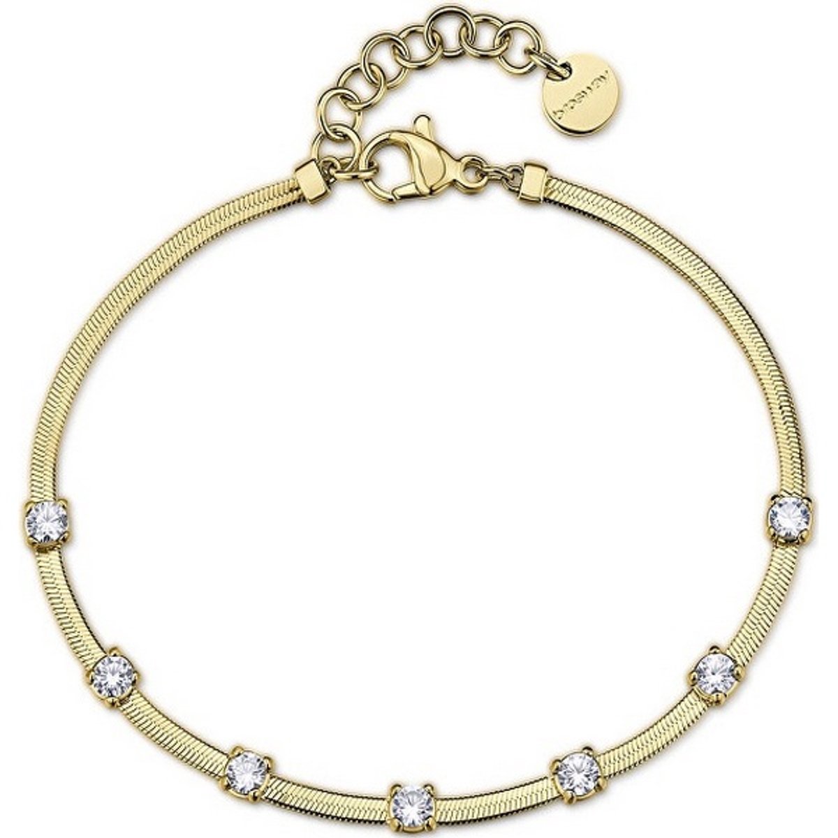BROSWAY DREAMING BIG15 GOLD-PLATED ARMBAND MET ZIRKONIA'S 1 STUK