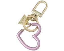 GUESS GUESS, GUESS, HEART SHAPE, METAL KEYRING, RW7424, PURPLE