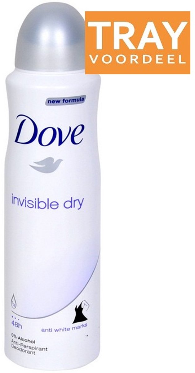 DOVE INVISIBLE DRY DEO SPRAY 6 X 250 ML