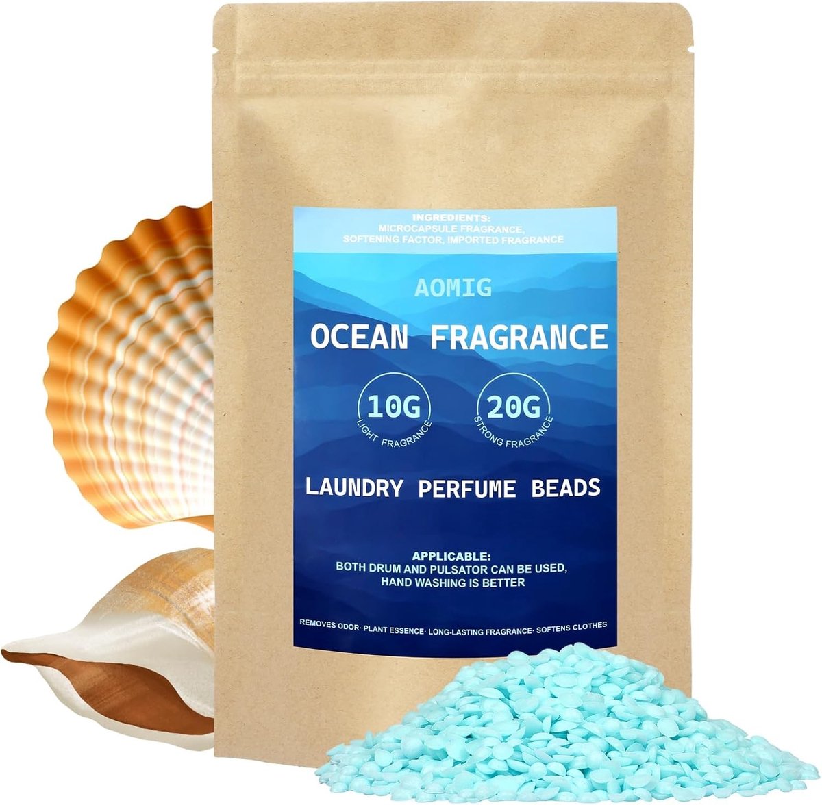 Waxparels voor Geur, 250 g - Langdurige Frisse Geur, Ideaal voor Aromatherapie en Huisdecoratie, Blauw Oceaanaroma