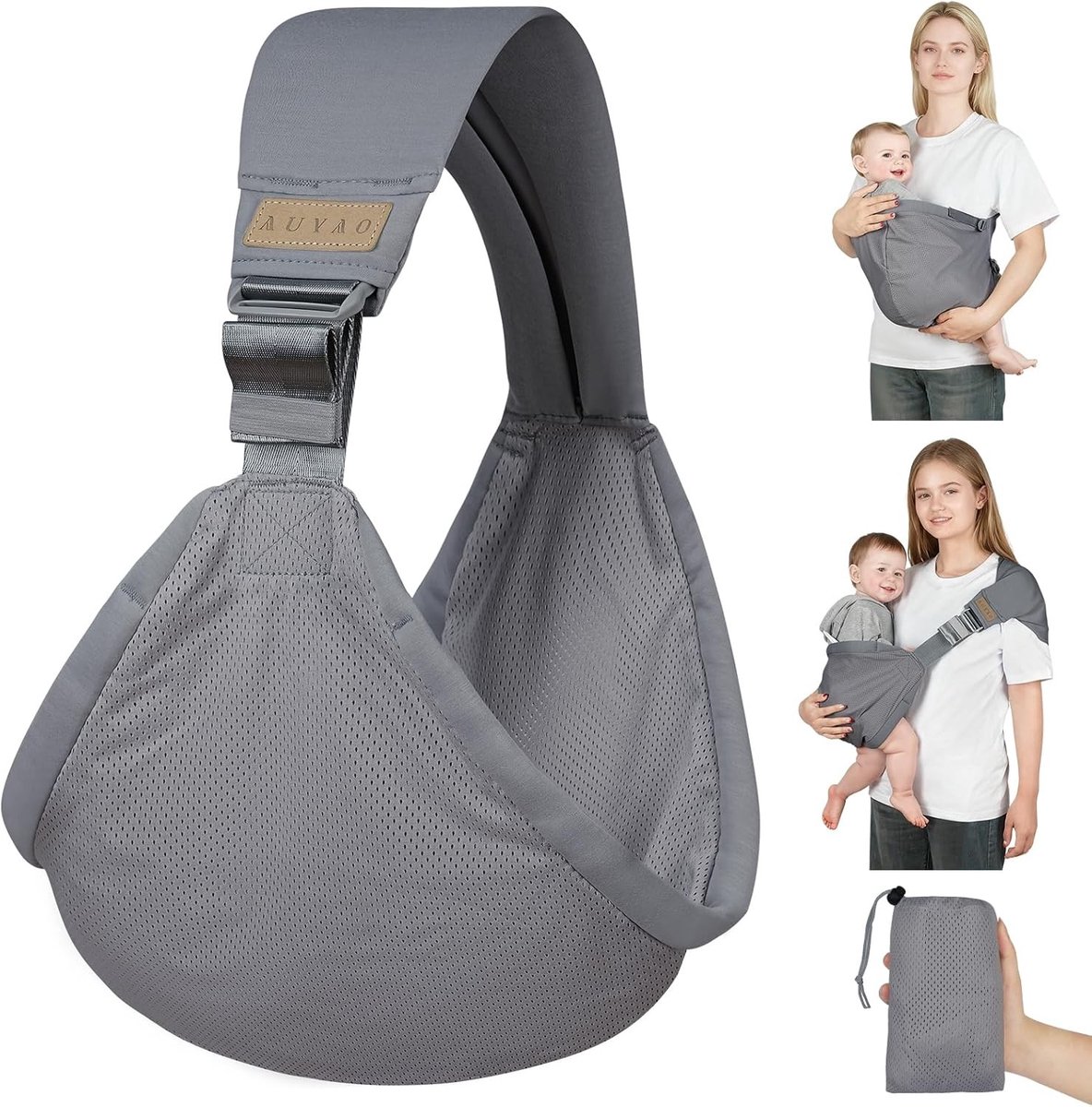 Multifunctionele Ergonomische Draagzak voor Baby's tot 15 kg, Ademend en Verstelbaar, Ideaal voor Pasgeborenen en Peuters