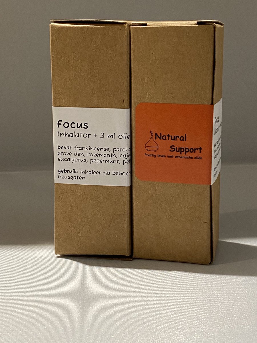 Natural Support, etherische olie, Focus, inhalator