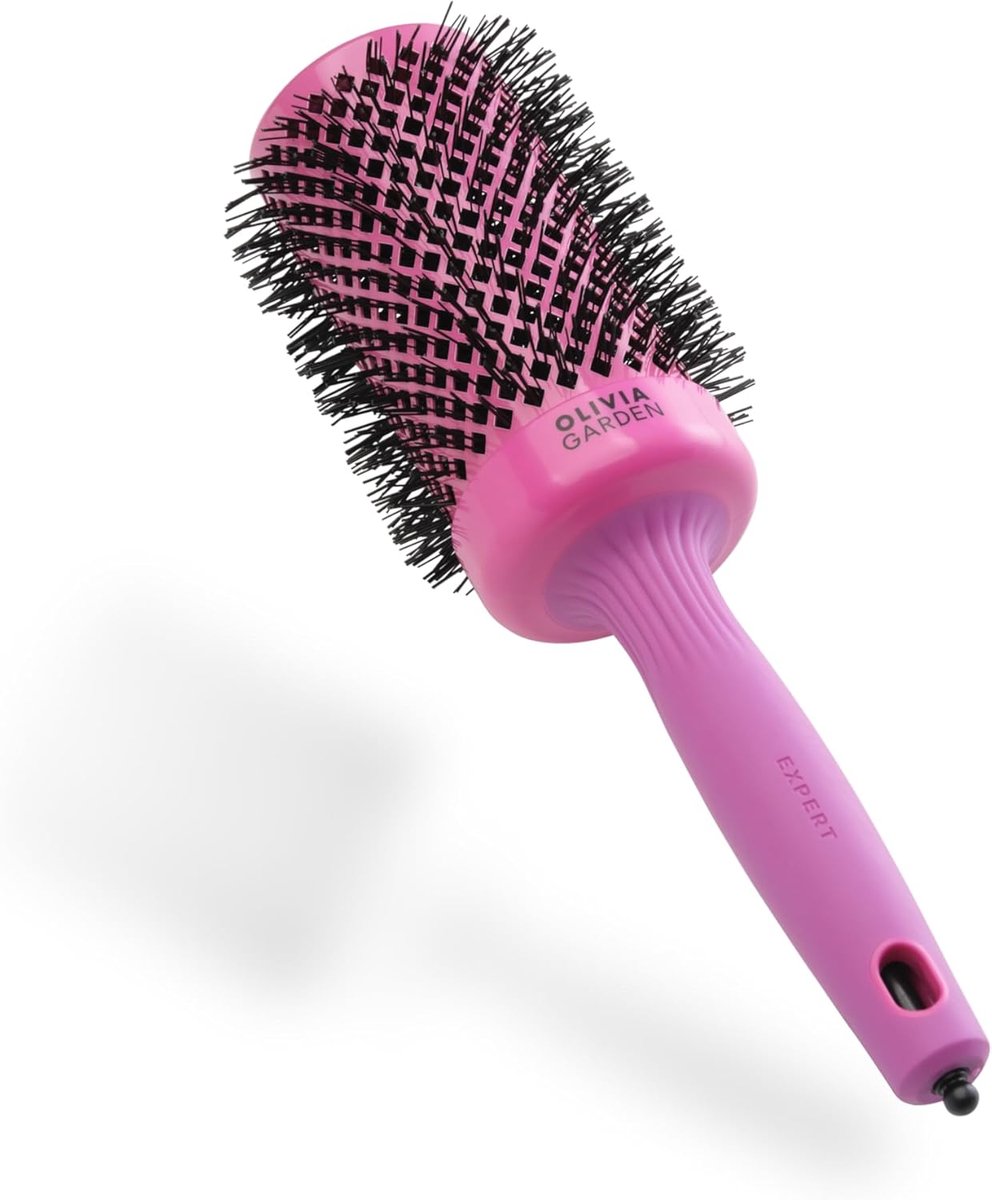 SnelShoppen - Professionele Ronde Keramische Föhnborstel met Antistatische Technologie voor Glanzend en Volumineus Haar, Ideaal voor Snelle Styling en