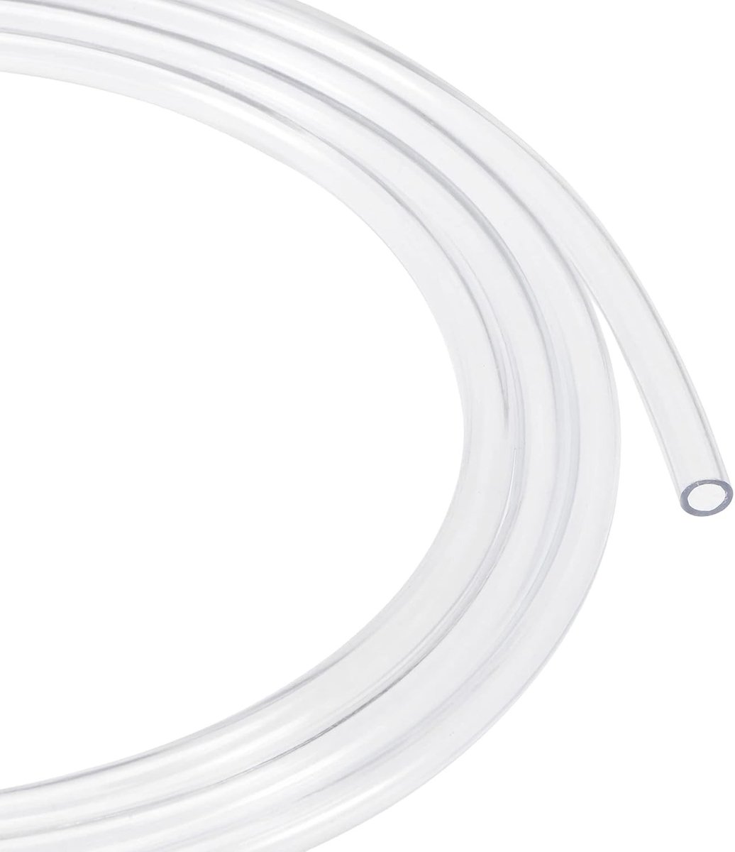 Flexibele PVC slang 5mm ID 6mm OD 2m lang - Lichtgewicht plastic buis voor water, olie en luchttransport