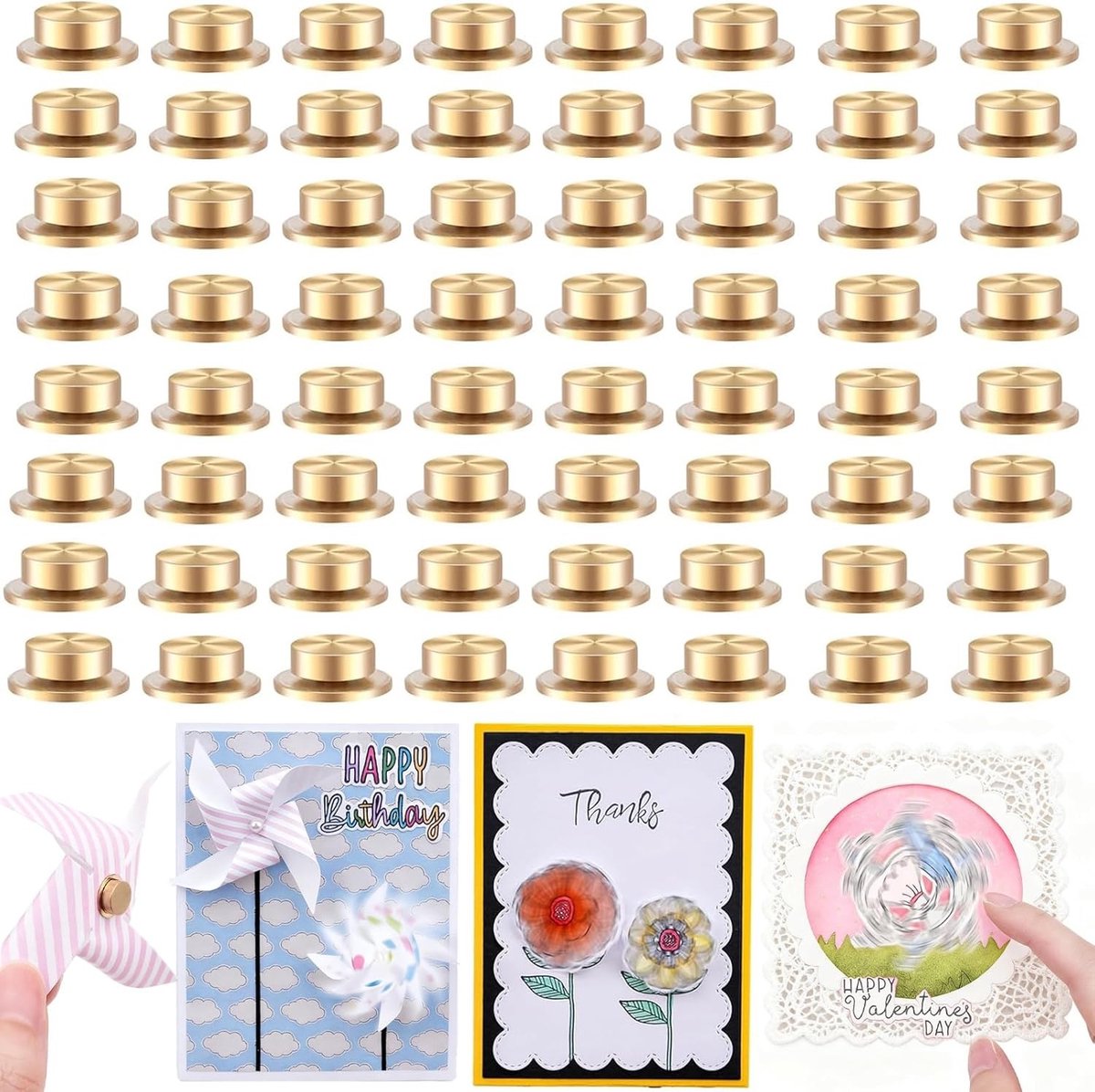 Mini Metalen Rotating Lagers voor Kaarten Maken - DIY Handgemaakte Ambachten, Scrapbooking en Creatieve Projecten met 360° Rotatie en Spinner Tool